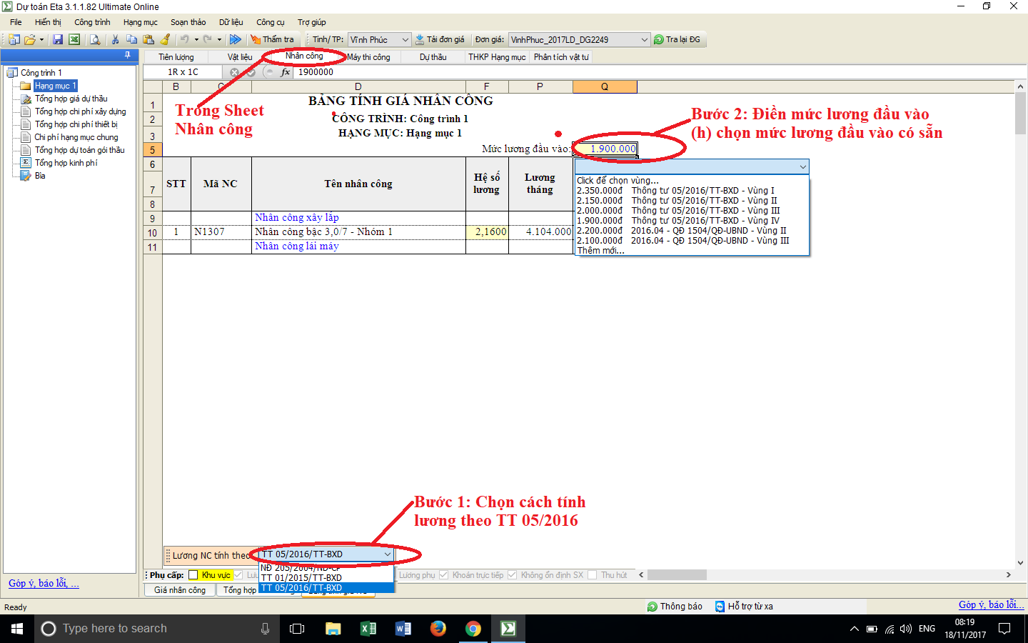 Thông tư 05/2016/TT-BXD