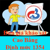 Đơn giá khảo sát Cao Bằng theo Định mức 1354