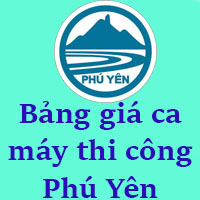 Bảng giá ca máy thi công xây dựng Phú Yên