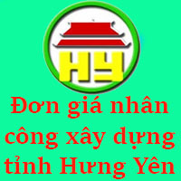 Đơn giá nhân công xây dựng tỉnh Hưng Yên