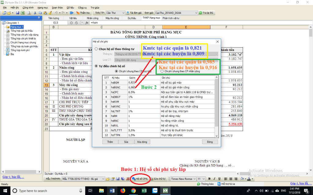 Đơn giá xây dựng thành phố Cần Thơ năm 2016
