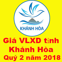 Giá VLXD tỉnh Khánh Hòa quý 2 năm 2018
