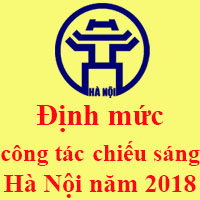 Định mức công tác chiếu sáng Hà Nội năm 2018