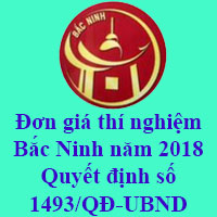 Đơn giá thí nghiệm vật liệu Bắc Ninh năm 2018