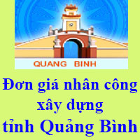 Đơn giá nhân công xây dựng tỉnh Quảng Bình