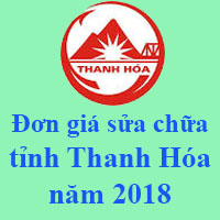 Đơn giá sửa chữa tỉnh Thanh Hóa năm 2018