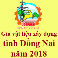 Giá vật liệu xây dựng tỉnh Đồng Nai năm 2018