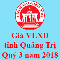 Giá VLXD tỉnh Quảng Trị Quý 3 năm 2018