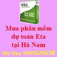 Mua phần mềm dự toán Eta tại Hà Nam