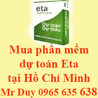 Mua phần mềm dự toán Eta tại Hồ Chí Minh