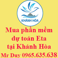 Mua phần mềm dự toán Eta tại Khánh Hòa