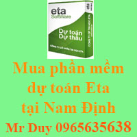 Mua phần mềm dự toán Eta tại Nam Định
