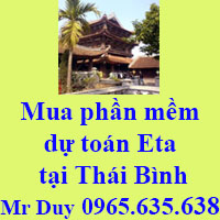 Mua phần mềm dự toán Eta tại Thái Bình