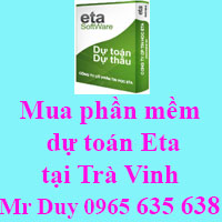 Mua phần mềm dự toán Eta tại Trà Vinh