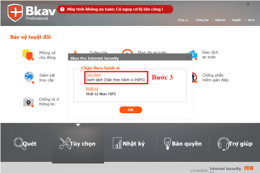 lỗi file Eta không lưu Backup