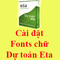Fonts chữ Dự toán Eta