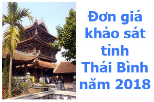 đơn giá thái bình 2018