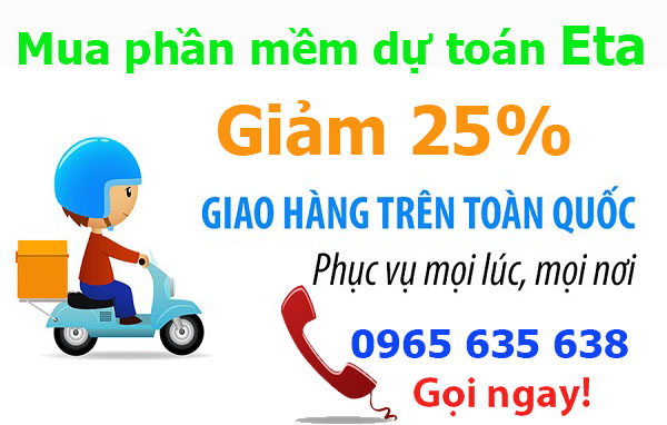 Giá phần mềm dự toán Eta năm 2019