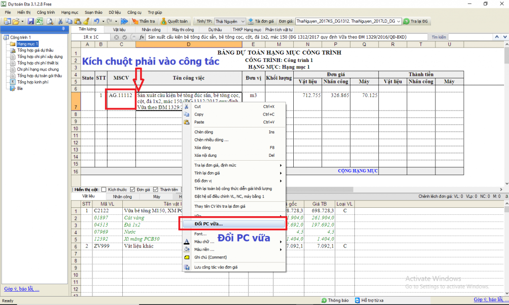 Hướng dẫn sử dụng vữa theo Quyết định 1329/QĐ-BXD