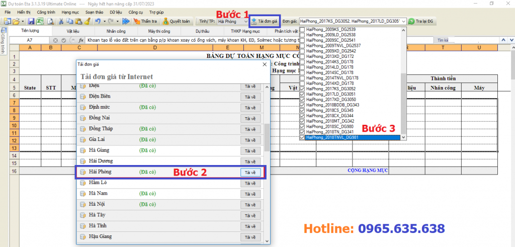 hướng dẫn lập dự toán thành phố Hải Phòng