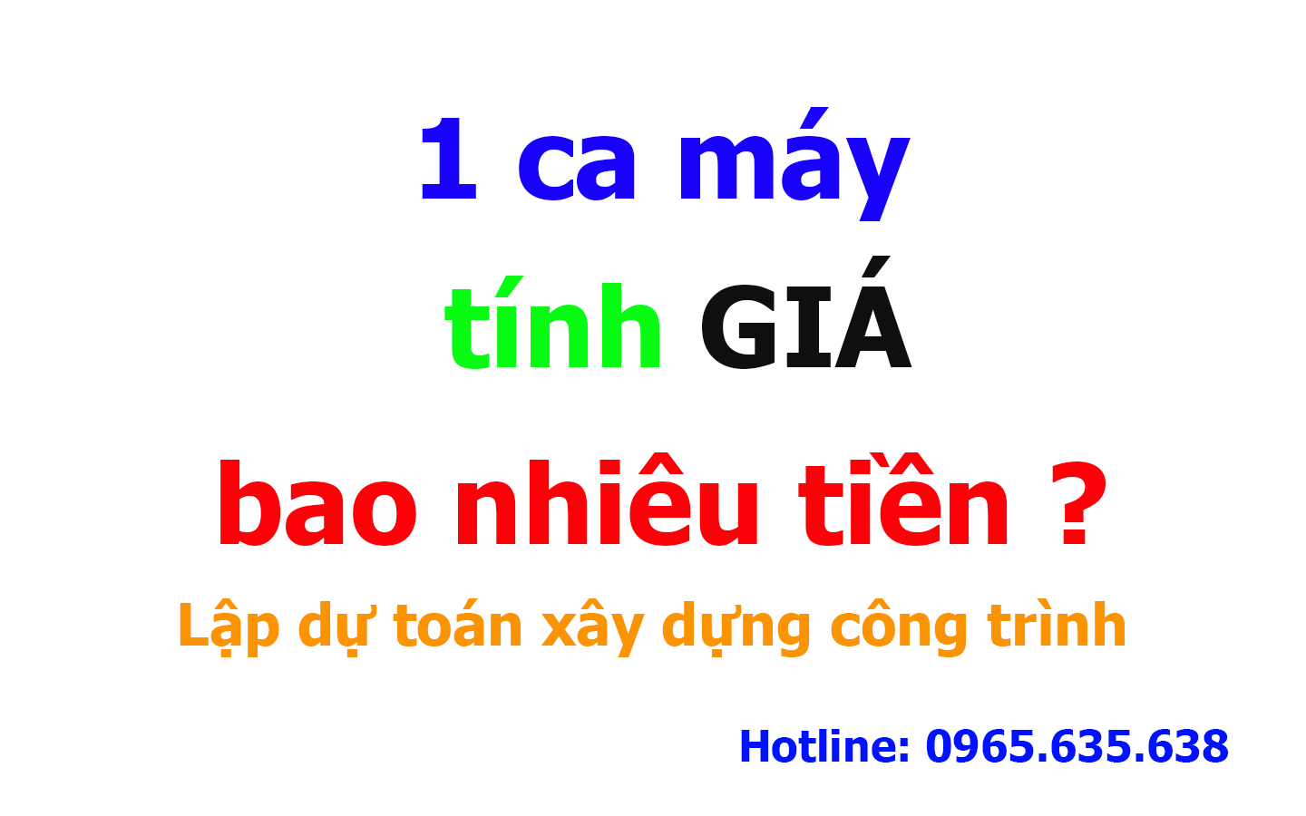 cách tính giá 1 ca máy trong lập dự toán công trình