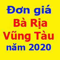 Đơn giá XDCT tỉnh Bà Rịa Vũng Tàu năm 2020 ngày 14/7/2020