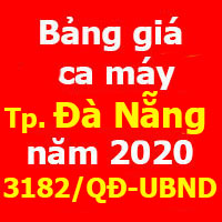 Bảng giá ca máy thành phố Đà Nẵng năm 2020
