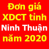 Đơn giá xây dựng công trình tỉnh Ninh Thuận năm 2020