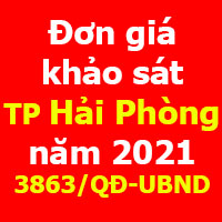Đơn giá khảo sát thành phố Hải Phòng năm 2020