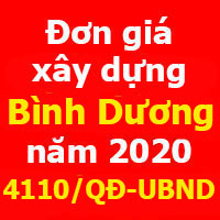 Đơn giá xây dựng tỉnh Bình Dương năm 2021