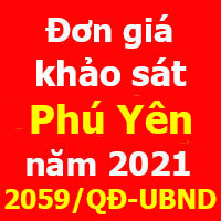 Đơn giá khảo sát tỉnh Phú Yên quyết định 2059/QĐ-UBND