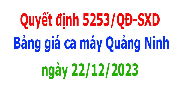 bảng giá ca máy tỉnh quảng ninh năm 2024