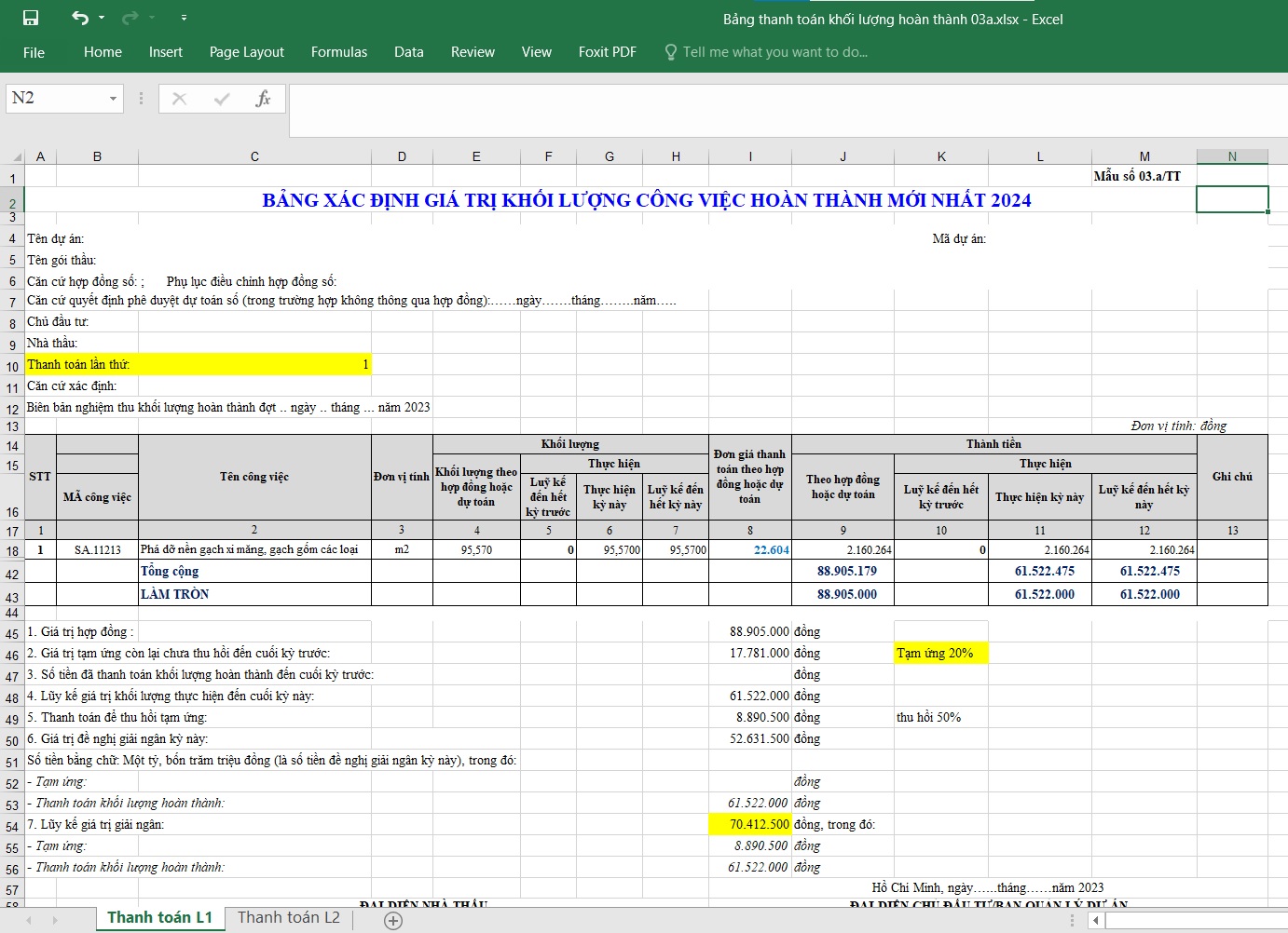 quyết toán phụ lục 03a 