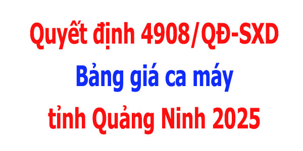 bảng giá ca máy tỉnh quảng ninh năm 2025
