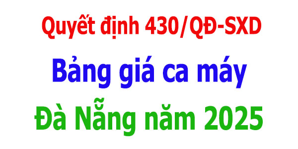 Bảng giá ca máy Đà nẵng năm 2025