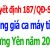 Bảng giá ca máy tỉnh Hưng Yên năm 2025