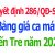 bảng giá ca máy bến tre quyết định 286/qđ-sxd
