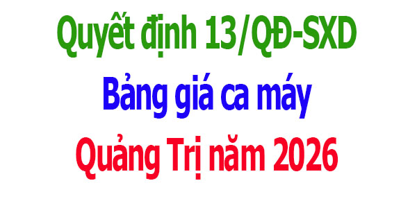 Bảng giá ca máy Quảng Trị năm 2026